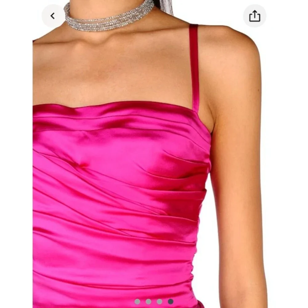 Dolce & Gabbana Fuchsia Silk Ruched Corset Mermaid Gown IT 40 US 4
